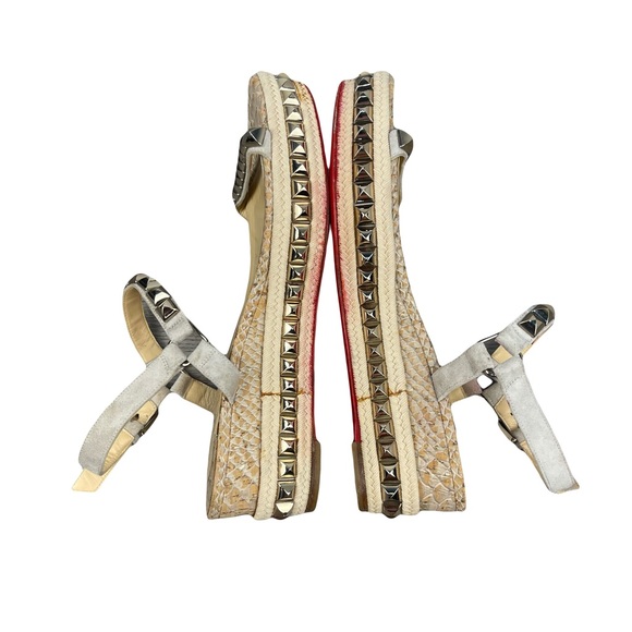 Christian Louboutin Women's Espadrille Sandals 40IT Beige/Cream - Picture 4 of 7